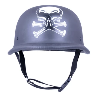 Retro otevřená moto helma Sodager Skull Head