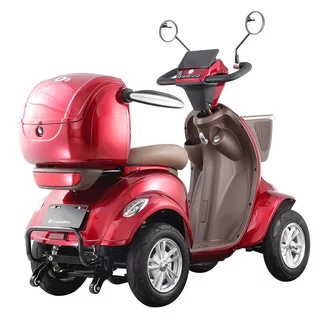 Four-Wheel Electric Scooter inSPORTline Lubica - Red