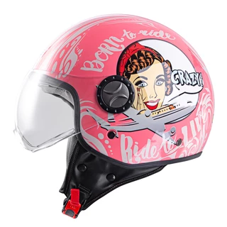 Scooter Helmet W-TEC FS-701PF Pink Life