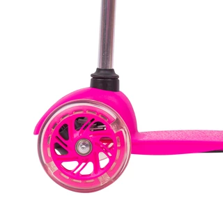 Háromkerekű roller WORKER Lucerino világító kerekekkel - rózsaszín