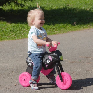 Das Kinderlaufrad Enduro Maxi - rosa-schwarz