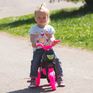 Das Kinderlaufrad Enduro Maxi - rosa-schwarz