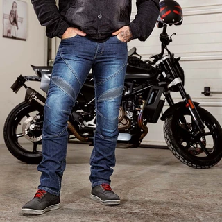 Pánske moto jeansy W-TEC Oliver - modrá