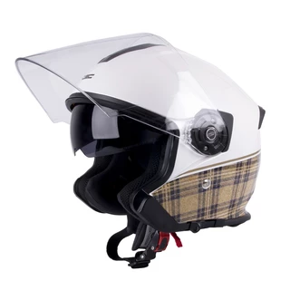 Motorcycle Helmet W-TEC V586 - Pearl White