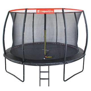 Solidna trampolina ogrodowa z siatką kompletny zestaw inSPORTline Flea 430 cm