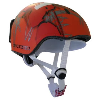 WORKER Flux Snowboard Helmet - Red and Graphics