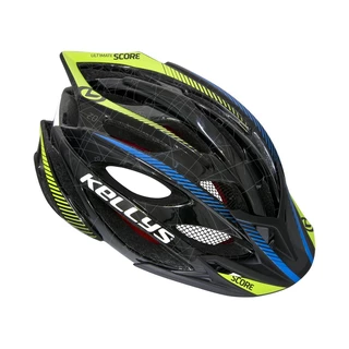 Cycling Helmet Kellys Score - Black-Blue-Lime