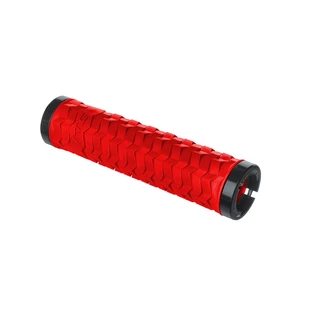 Bicycle Handlebar Grips Kellys Poison - Black - Candy Red