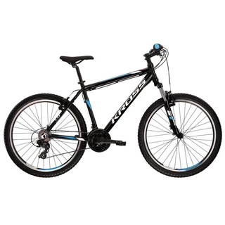 Mountain Bike Kross Hexagon 1.0 26” – 2022 - Black/White/Blue - Black/Grey/Blue