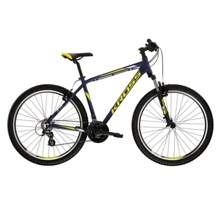 Horský bicykel Kross Hexagon 2.0 26" Gen 004 - tmavo modrá/limetová/šedá - tmavo modrá/limetová/šedá