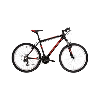 Hegyi kerékpár Kross Hexagon 26" - modell 2022 - grafit/lime/fehér - fekete/piros/szürke