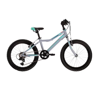 Gyerek kerékpár Kross Lea Mini 1.0 20" - modell 2022 - szürke/akvamarinkék - szürke/akvamarinkék