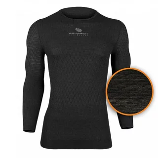 Unisex tričko Brubeck Base Layer s dlouhým rukávem - Graphite - Graphite