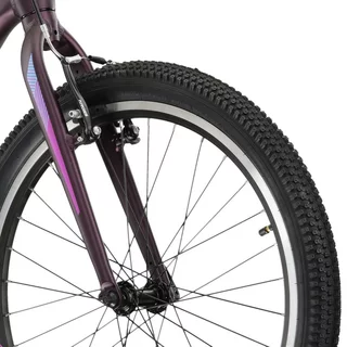 Junior lányka kerékpár Kross LEA JR 2.0 24" - modell 2022 - fekete/rózsaszín/kék