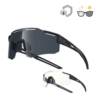 Sportowe okulary przeciwsłoneczne Altalist Legacy 3 - biały z czarnymi okularami - Czarne z czarnymi szkłami
