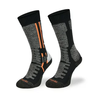Motorkárske ponožky Comodo MTB1 - Black Orange