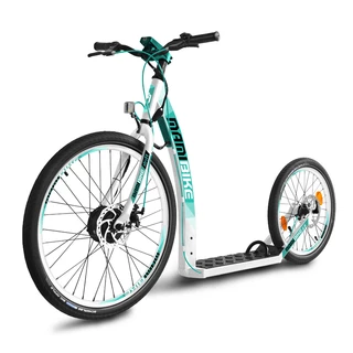 E-Scooter Mamibike DRIFT w/ Quick Charger - White-Turquoise - White-Turquoise