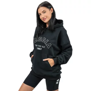 Oversized Hoodie Nebbia GYM RAT 256 - Black - Black