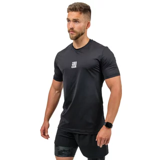 Funkcjonalna męska koszulka sportowa Nebbia RESISTANCE 348 - Czarny - Czarny