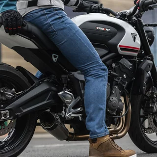 Pánske moto nohavice Oxford Original Approved Jeans CE Slim Fit svetlo modrá