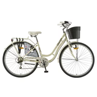 Városi kerékpár Polar Grazia 6S 28" - 2023 - narancssárga - fehér