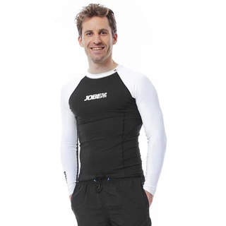 Men's Long Sleeve Rashguard Jobe - Black-White