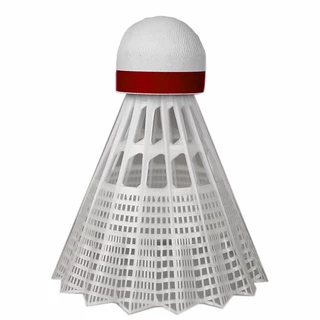 Yonex Mavis 350 Plastikbälle - weißer Federball - roter Streifen