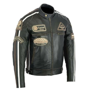Leather Moto Jacket BOS 2058 Brown - inSPORTline