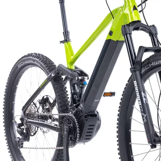 Horský celoodpružený elektrobicykel Levit Svarog BF Overstep 630 29"/27,5" - model 2024 - Lime black pearl