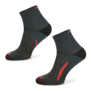 Trekking Merino Socks Comodo TREUL02 - Black Red