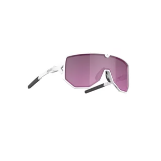 Sports Sunglasses Tripoint Reschen - Shiny Milky Pink /w Silver Mirror Cat.3 - Matt White Purple Cat.2
