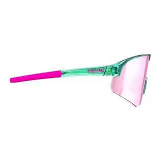 Sports Sunglasses Tripoint Lake Victoria - Transparent Neon Turquoise Brown /w Pink Multi Cat.3
