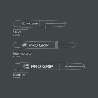 Dart Shafts Target Pro Grip Spin Clear Short – 3 x 3-Pack