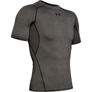 Men’s Compression T-Shirt Under Armour HG Armour SS - Red - Carbon Heather