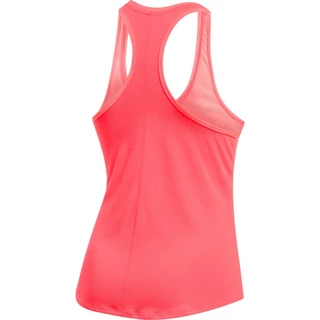 Dámské běžecké tílko Under Armour Threadborne Run Mesh Tank - True Gray Heather/Peach Orange/Reflective