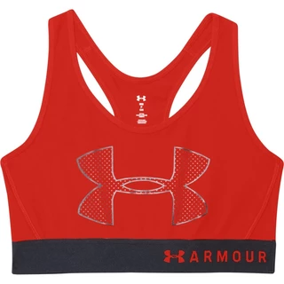 Dámska športová podprsenka Under Armour Armour Mid Graphic - Radio Red / Black / Radio Red