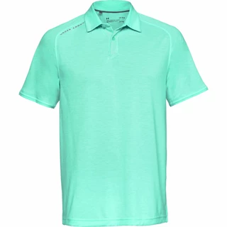 Men’s Polo Shirt Under Armour Tour Tips - Pitch Gray - Neo Turquoise