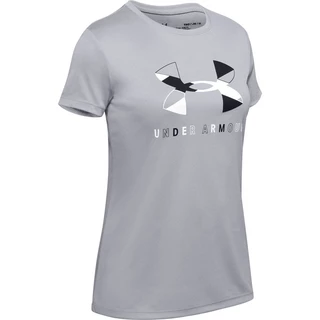 Girls’ T-Shirt Under Armour Tech Graphic Big Logo SS - Mod Gray Light Heather