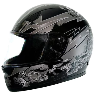Motorcycle Helmet Cyber US 38 - Black and Graphics