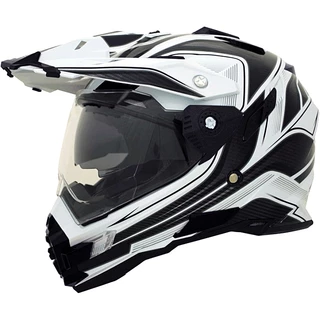 Motocross helmet Cyber UX 33 - White-Black