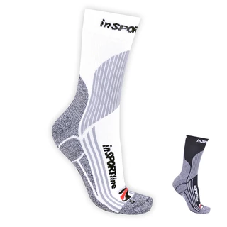 Multifunkčné ponožky inSPORTline COOLMAX & ionty striebra - čierna