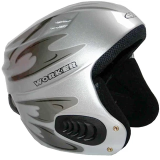 Vento Gloss Graphics Ski Helmet  WORKER - Silver Graphics.