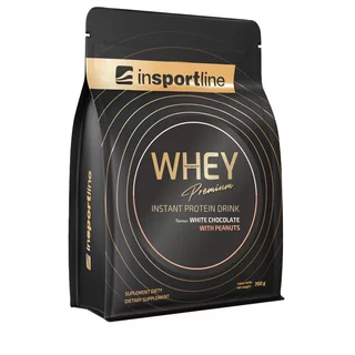 Protein inSPORTline WHEY Premium 700g - biela čokoláda s arašidmi