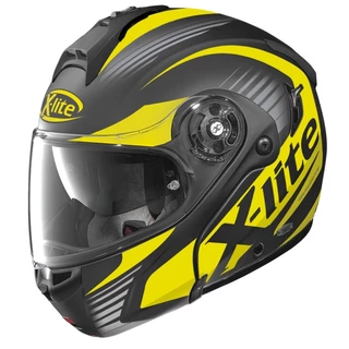 Moto helma X-Lite X-1004 Nordhelle N-Com Flat Black-Yellow - 2.jakost - černo-žlutá