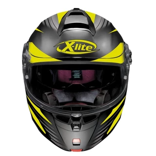 Motorcycle Helmet X-Lite X-1004 Nordhelle N-Com Flat Black-Yellow
