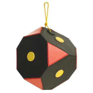 Závesná terčovnica Yate Cube Polimix 30x30x30cm čierna-červená