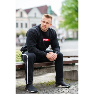 Męskie spodnie dresowe Nebbia Side Stripe Retro Joggers 154 - Czarny