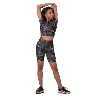 Dámský crop top Nebbia Active 568 - Volcanic Black