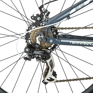 Celoodpružený bicykel DHS Terrana 2745 27,5" - model 2016 -  Gray-Black-Green, 17,5" - inSPORTline