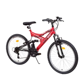 Celoodpružený bicykel DHS Kreativ 2641 26" - model 2015 - červená